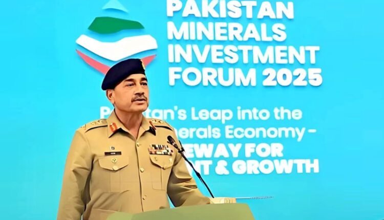 Army Chief General Syed Asim Munir at the Pakistan Mineral Investment Forum 2025